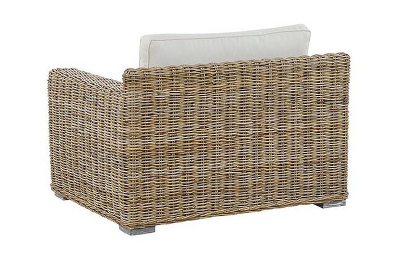 Apriliana Lænestol - Polyrattan/Lysebrun - Havemøbler - Havestole - Udendørs lænestol