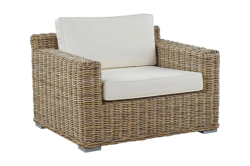 Apriliana Lænestol, Polyrattan/Lysebrun