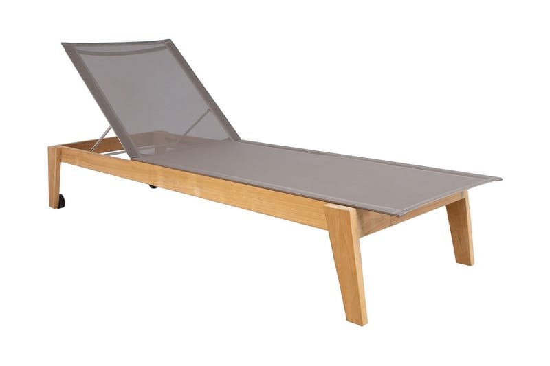 Bali Dækstol 210x73xH33 cm Teak - Loungestol udendørs - Udendørs lænestol