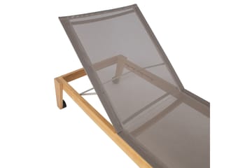 Bali Dækstol 210x73xH33 cm Teak - Havemøbler - Havestole - Solstole - Dækstol