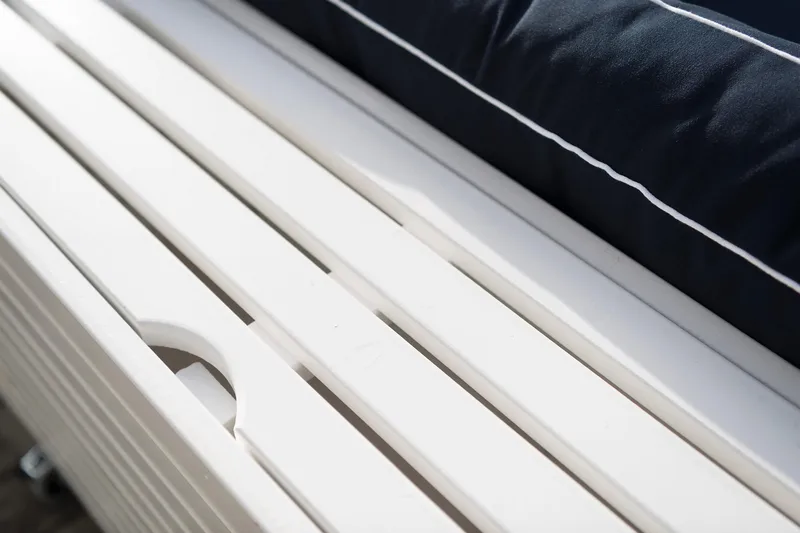 Bara Vara Lænestol & Bænk Modul - Hvidlaseret - Havemøbler - Havestole - Udendørs lænestol