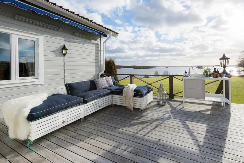 Bara Vara Lænestol & Bænk Modul - Hvidlaseret - Havemøbler - Havestole - Udendørs lænestol