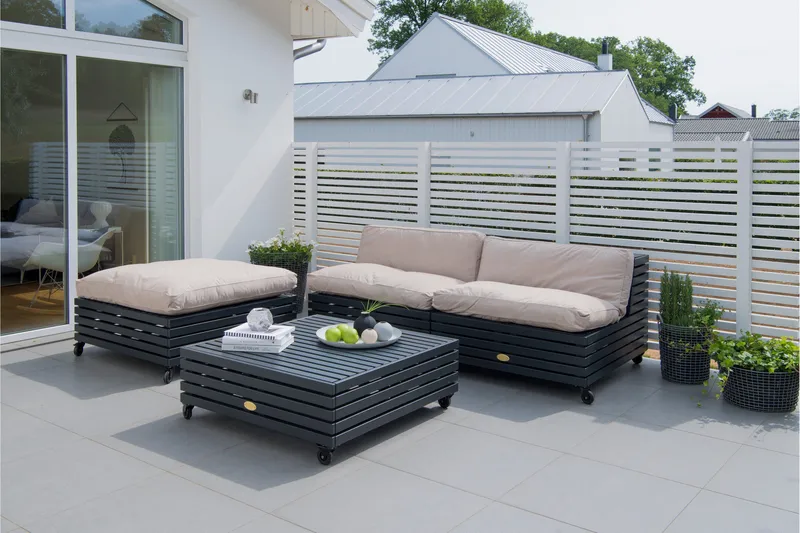 Bara Vara Lænestol Grå - Hillerstorp - Havemøbler - Havestole - Udendørs lænestol