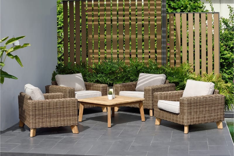 Barbados Lænestol - Beige - Havemøbler - Havestole - Udendørs lænestol