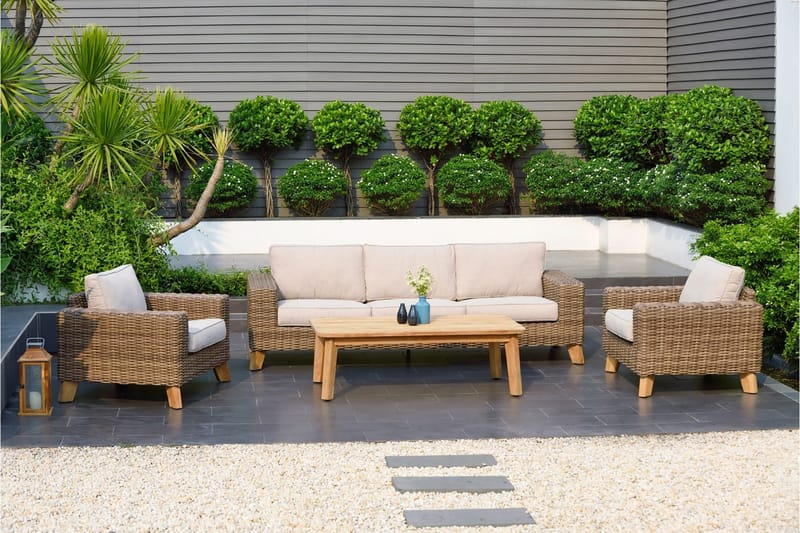 Barbados Lænestol - Beige - Havemøbler - Havestole - Udendørs lænestol