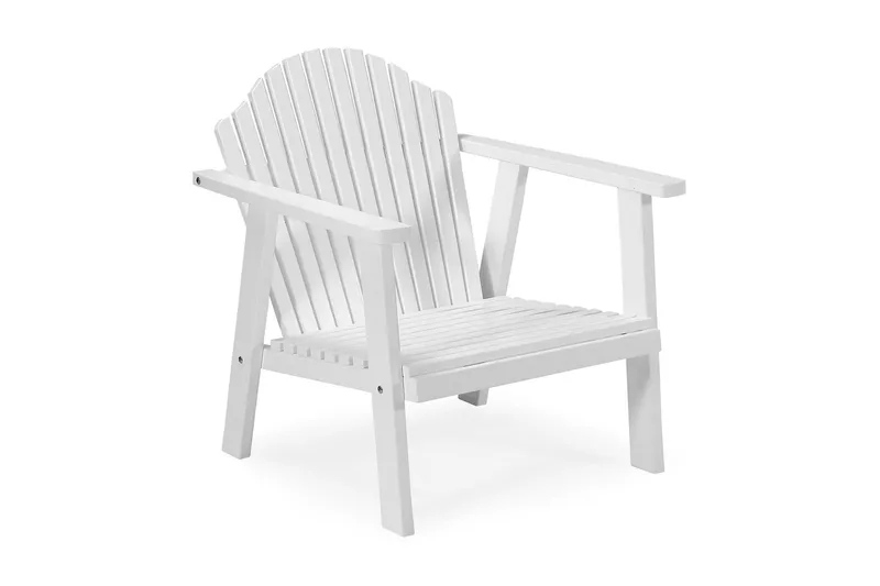 BULLERÖ LÆNESTOL LAV RYG, Hvidlaseret Fyr