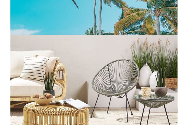 Cayaco Stol - Polyrattan/Mørkegrå - Havemøbler - Havestole - Udendørs lænestol