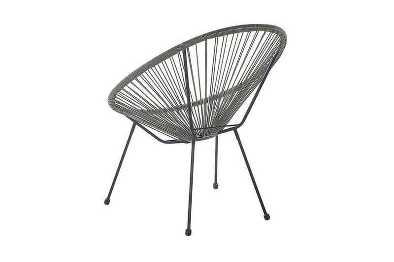 Cayaco Stol - Polyrattan/Mørkegrå - Havemøbler - Havestole - Udendørs lænestol