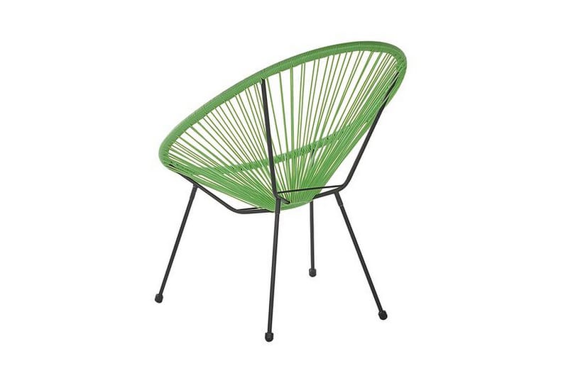 Cayaco Stol - Polyrattan/Grøn - Havemøbler - Havestole - Udendørs lænestol