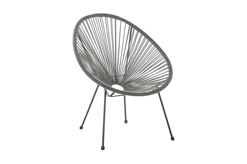 Cayaco Stol, Polyrattan/Mørkegrå