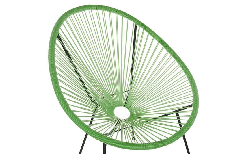 Cayaco Stol - Polyrattan/Grøn - Havemøbler - Havestole - Udendørs lænestol