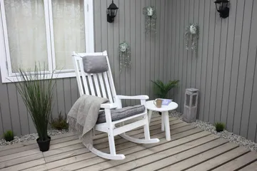 Ellabell Gyngestol - Grå - Havemøbler - Havestole - Havegyngestol