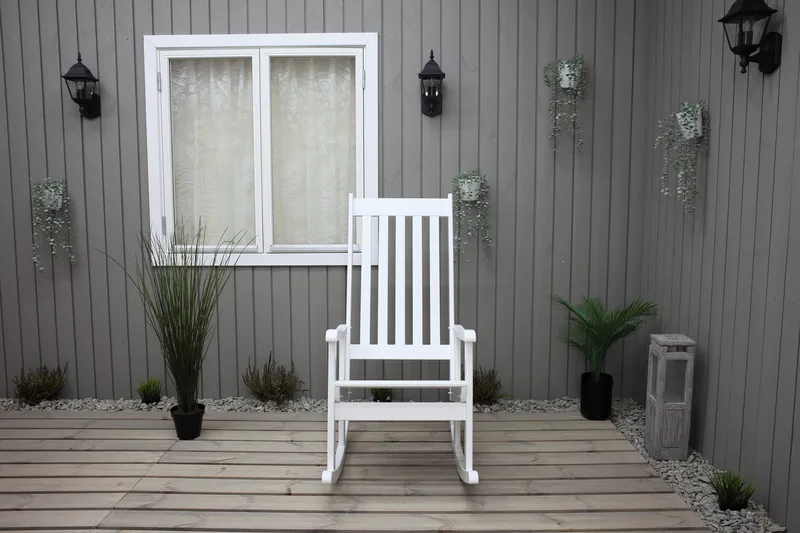 Ellabell Gyngestol - Grå - Havemøbler - Havestole - Udendørs lænestol