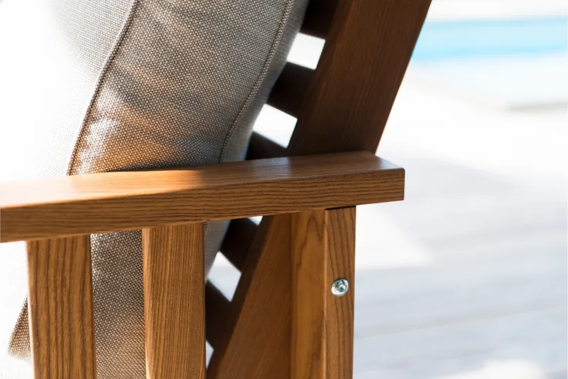 GOTLAND LÆNESTOL ASKETRÆ - Varmebehandlet asketræ - Havemøbler - Havestole - Udendørs lænestol