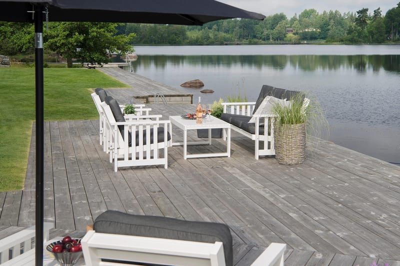 Hillerstorp Gotland Lænestol - Hvid - Havemøbler - Havestole - Udendørs lænestol