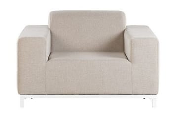 Hughen Lænestol 2stk - Beige - Havemøbler - Havestole - Udendørs lænestol