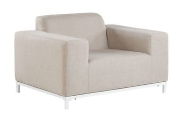 Hughen Lænestol 2stk - Beige - Havemøbler - Havestole - Udendørs lænestol