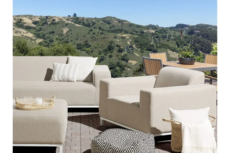 Hughen Lænestol 2stk - Beige - Havemøbler - Havestole - Udendørs lænestol