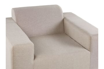 Hughen Lænestol 2stk - Beige - Havemøbler - Havestole - Udendørs lænestol