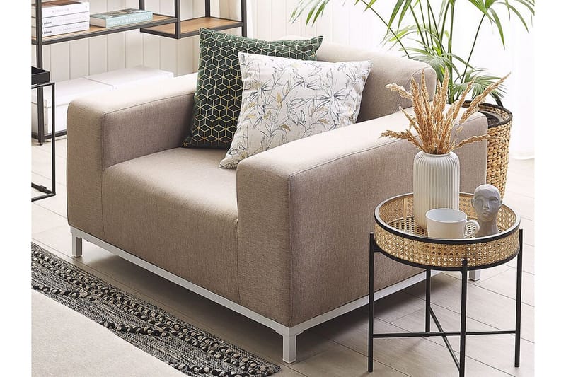 Hughen Lænestol 2stk - Beige - Havemøbler - Havestole - Udendørs lænestol