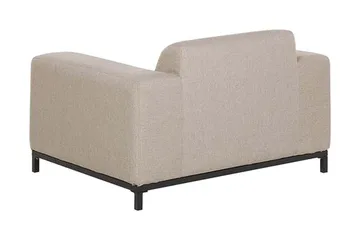 Hughen Lænestol 2stk - Beige/Sort - Havemøbler - Havestole - Udendørs lænestol