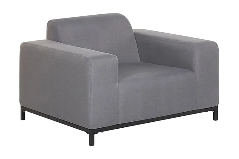 Hughen Lænestol 2stk, Grå/Sort