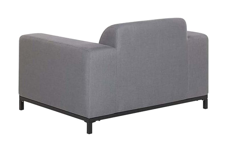 Hughen Lænestol 2stk - Grå/Sort - Havemøbler - Havestole - Udendørs lænestol