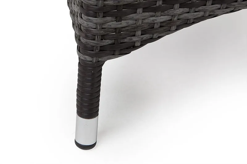 Jenny spisebordsstol til udendørsbrug, indstillelig - justerbar udendørslænestol i polyrattan - Grå - Havemøbler - Havestole - Udendørs lænestol