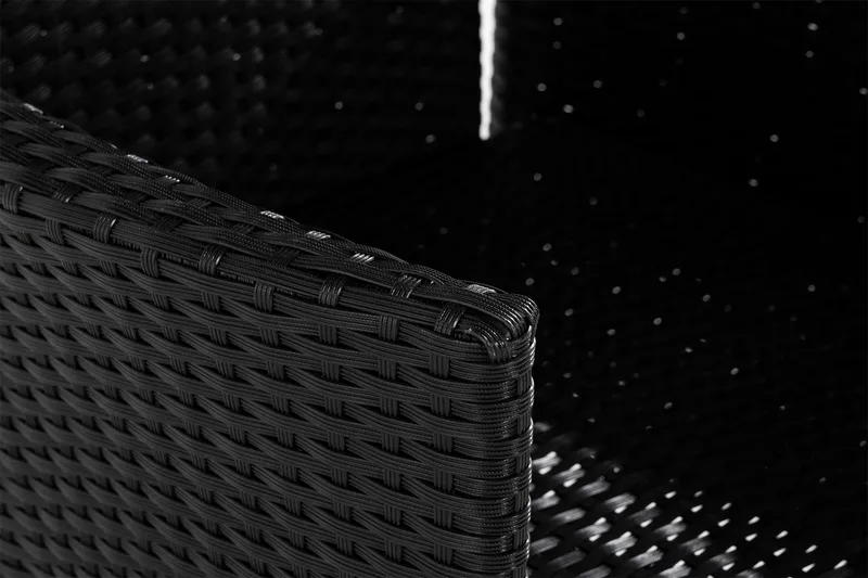 Jenny spisestol til udendørs brug, justerbar – justerbar udendørs lænestol i polyrattan - Sort - Havemøbler - Havestole - Udendørs lænestol