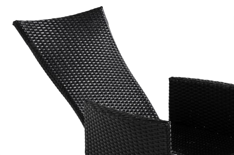 Jenny spisestol til udendørs brug, justerbar – justerbar udendørs lænestol i polyrattan - Sort - Havemøbler - Havestole - Udendørs lænestol