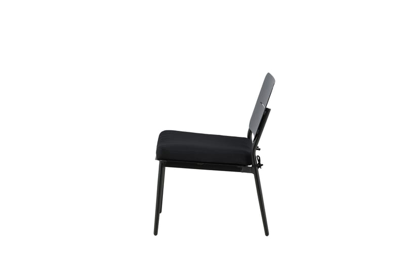 Lina Loungestol med Hynde Sort - Venture Home - Havemøbler - Havestole - Udendørs lænestol