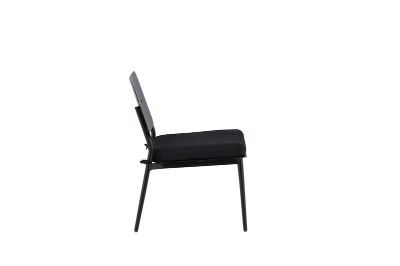 Lina Loungestol med Hynde Sort - Venture Home - Havemøbler - Havestole - Udendørs lænestol