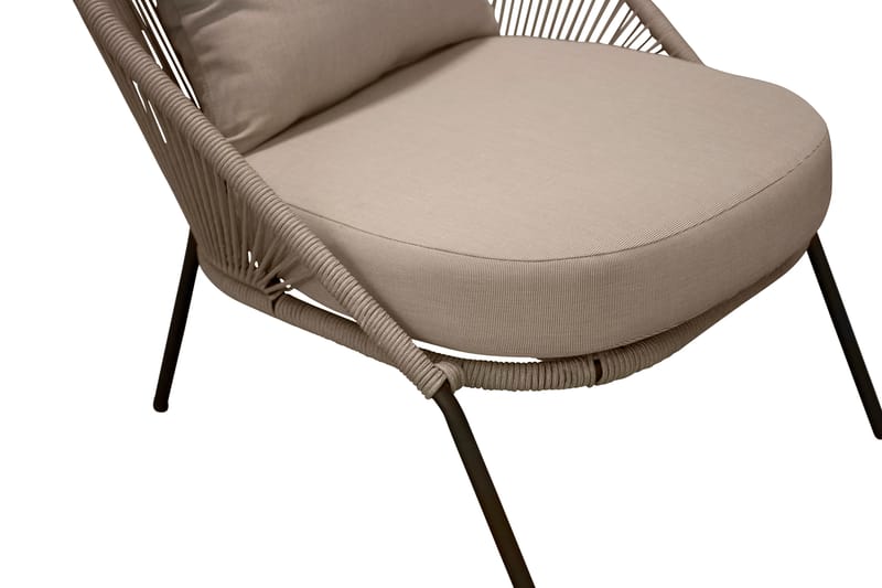 Lindos Loungelænestol Beige - Venture Home - Loungestol udendørs - Udendørs lænestol