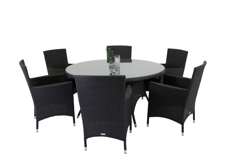 Malin Armstol Sort - Venture Home - Havemøbler - Havestole - Udendørs lænestol