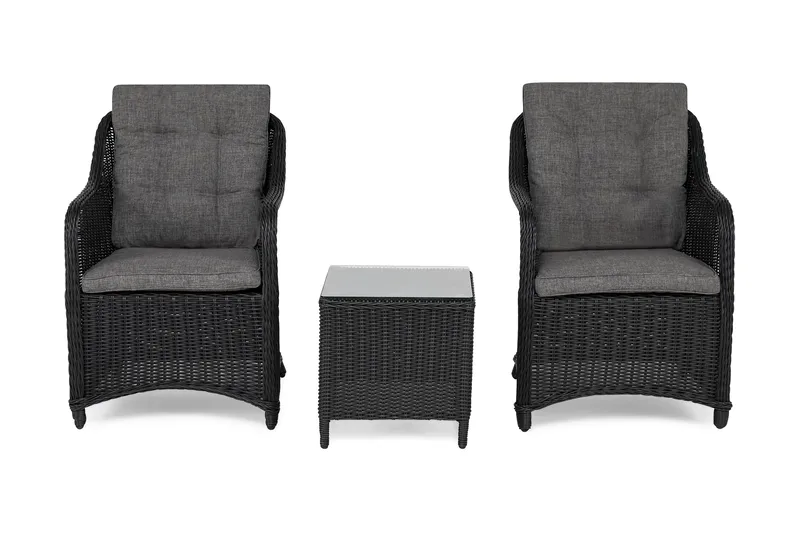 Marcus Café­sæt med 2 Lænestole inkl. Pude - Havemøbler - Loungemøbler - Loungestol udendørs