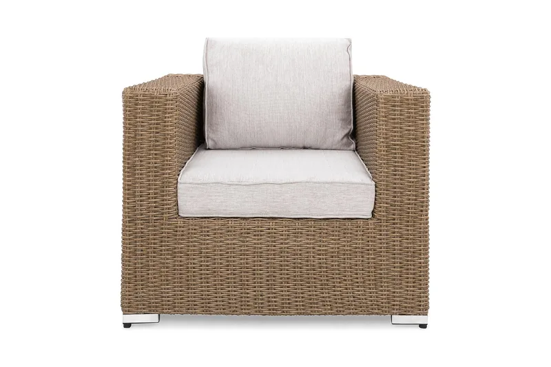 Marcus Loungelænestol m Hynde - Natur - Havemøbler - Havestole - Udendørs lænestol