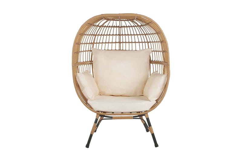 Natur/ beige VEROLI - Træ / natur - Havemøbler - Havestole - Udendørs lænestol