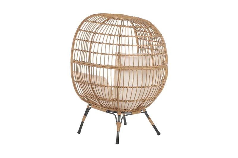 Natur/ beige VEROLI - Træ / natur - Havemøbler - Havestole - Udendørs lænestol