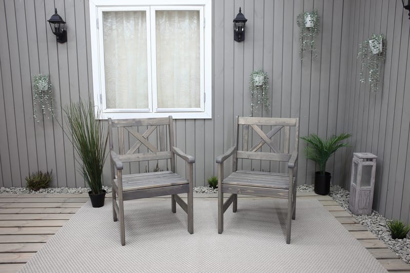 Olivo Havelænestol - Grå - Havemøbler - Havestole - Udendørs lænestol