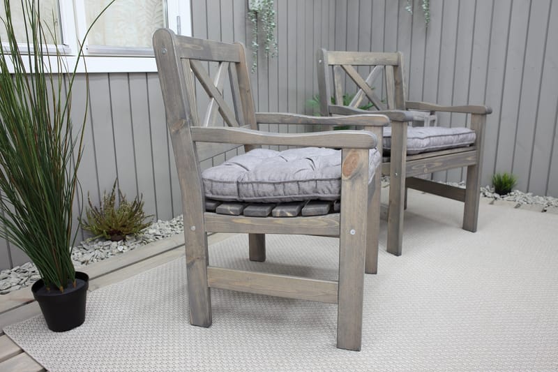 Olivo Havelænestol - Grå - Havemøbler - Havestole - Udendørs lænestol