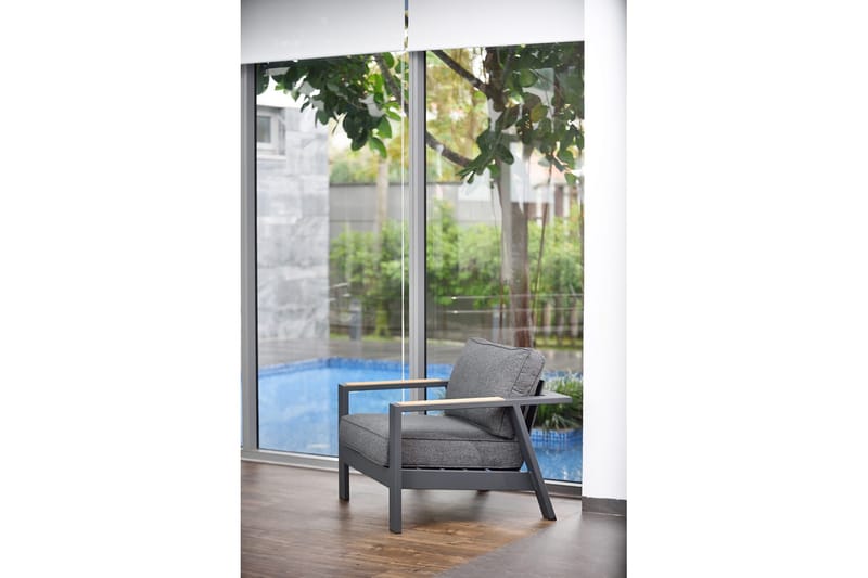 Palau Lænestol - Grå - Havemøbler - Havestole - Udendørs lænestol