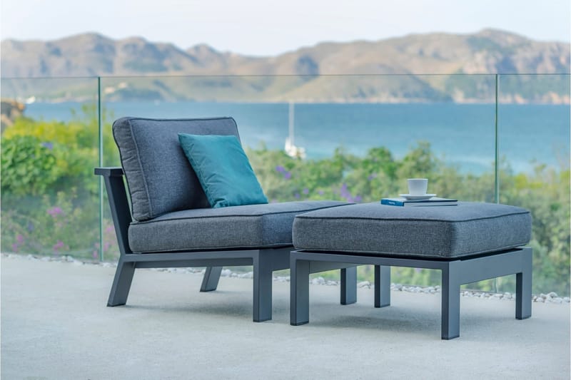 Palau Lænestol - Grå - Havemøbler - Havestole - Udendørs lænestol