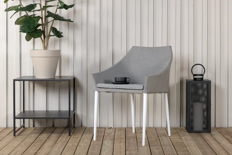 Spoga Lænestol - Hvid/Lysegrå - Havemøbler - Havestole - Udendørs lænestol