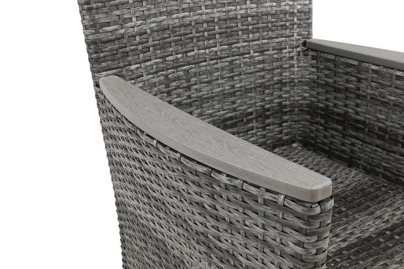 Thor Lyx Lænestol med Armlæn - Grå/Aintwood - Havemøbler - Havestole - Udendørs lænestol