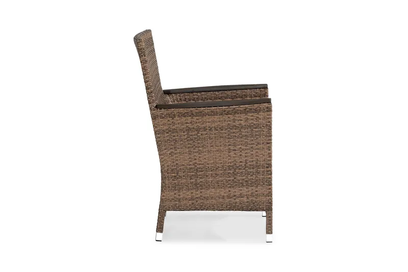 Thor Lyx Lænestol med Armlæn - Sand/Brun - Havemøbler - Havestole - Udendørs lænestol