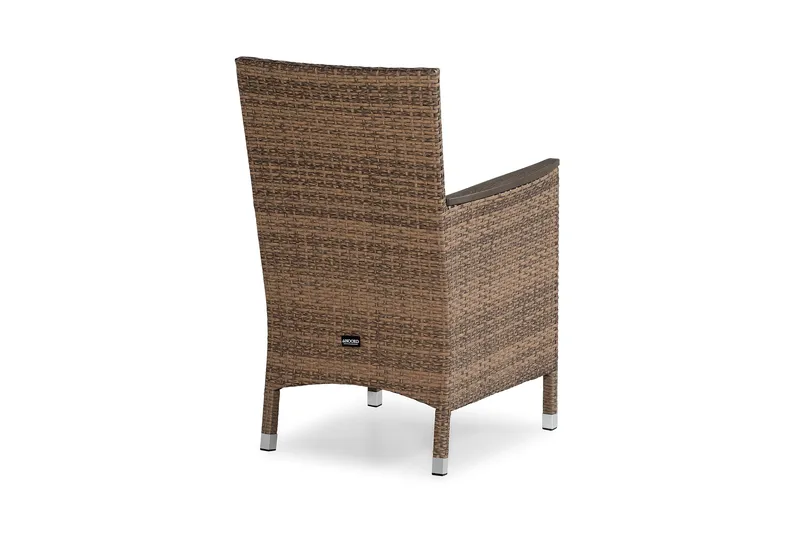 Thor Lyx Lænestol med Armlæn - Sand/Brun - Havemøbler - Havestole - Udendørs lænestol
