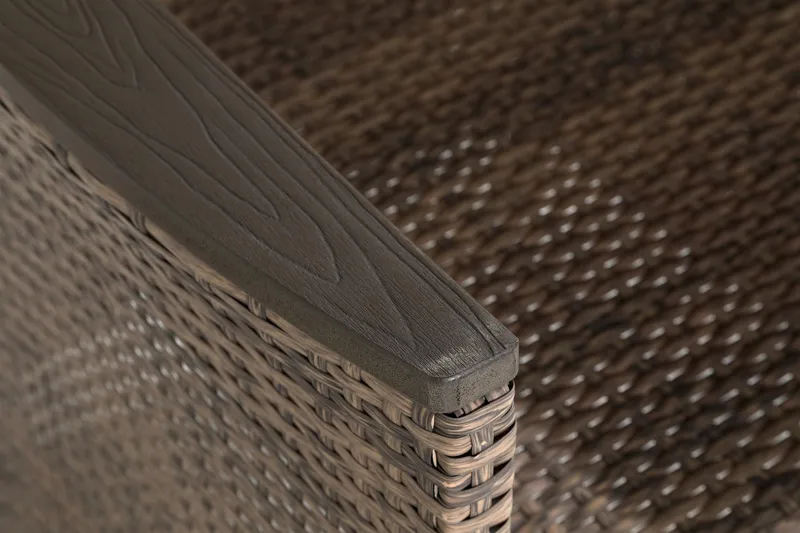 Thor Lyx Lænestol med Armlæn - Sand/Brun - Havemøbler - Havestole - Udendørs lænestol