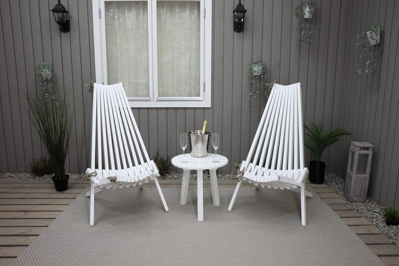 Wellner Lænestol - Hvid - Havemøbler - Havestole - Udendørs lænestol