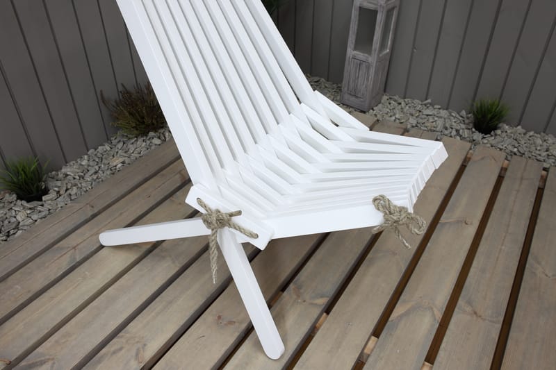 Wellner Lænestol - Hvid - Loungestol udendørs - Udendørs lænestol