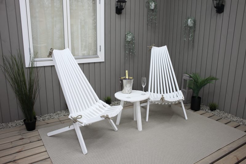 Wellner Lænestol - Hvid - Havemøbler - Havestole - Udendørs lænestol